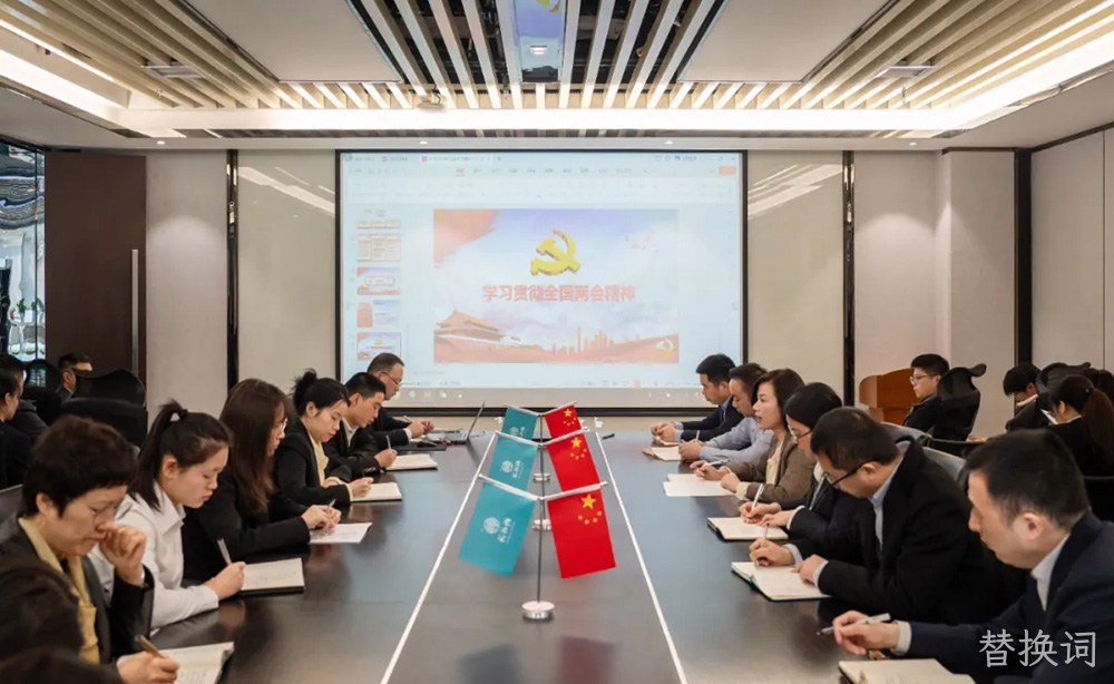 不忘初心跟党走 深学细悟同奋进|西安替换词营销公司开展传达学习2024年全国两会精神专题会议